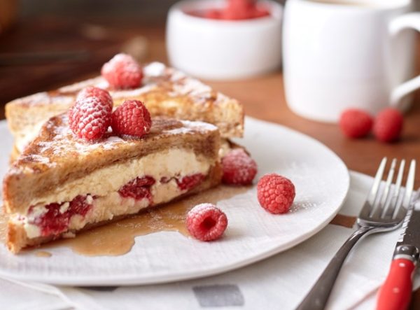Raspberry Stuffed French Toast